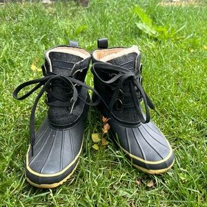 Ballard Buffalo Duck Boot (black with tan lining) Winter boot